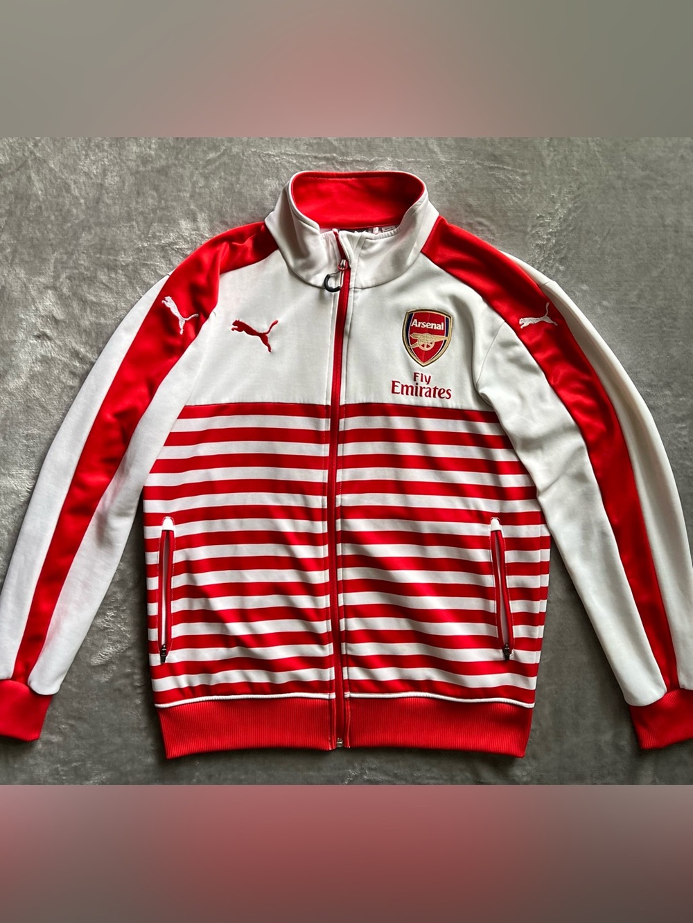 Arsenal London 2014 2015 Football Training Top Jacket Coat Casual Puma Size S